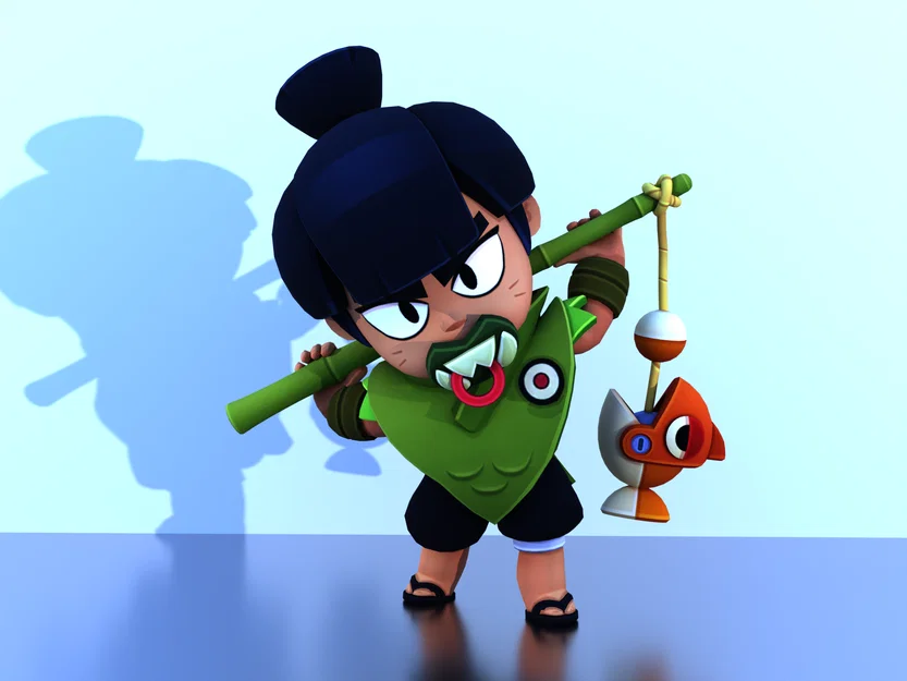 Mô hình Nori Brawl Stars 3D - File in 3D chất lượng cao - Image 1