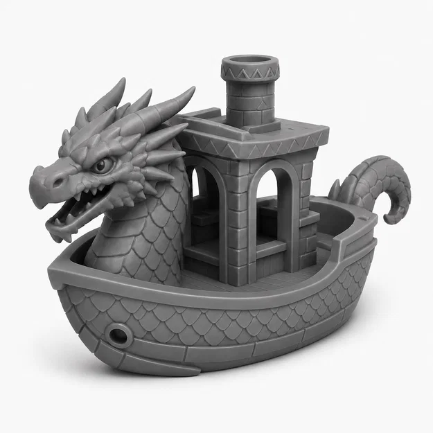 Dragon Benchy - Mô hình thuyền rồng 3D độc lạ cho máy in FDM - Image 1