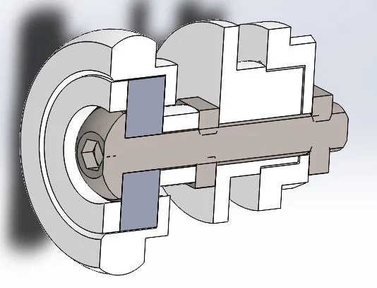 Con lăn cửa phòng tắm (Shower door roller) - Image 2