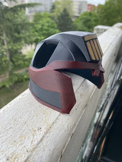 Mũ bảo hiểm Judge Dredd cho mèo – File STL + 3MF đa màu - Image 4