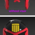 Mũ bảo hiểm Judge Dredd cho mèo – File STL + 3MF đa màu - Thumbnail 13