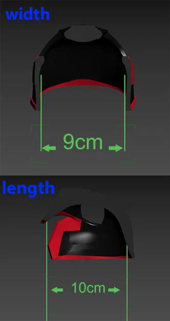 Mũ bảo hiểm Judge Dredd cho mèo – File STL + 3MF đa màu - Image 15