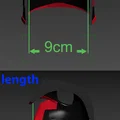 Mũ bảo hiểm Judge Dredd cho mèo – File STL + 3MF đa màu - Thumbnail 15