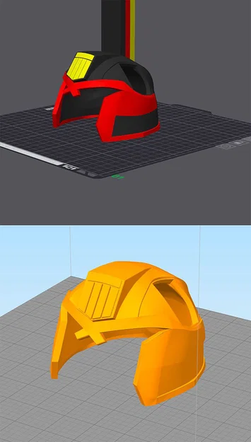 Mũ bảo hiểm Judge Dredd cho mèo – File STL + 3MF đa màu - Image 16