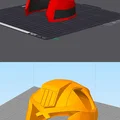Mũ bảo hiểm Judge Dredd cho mèo – File STL + 3MF đa màu - Thumbnail 16
