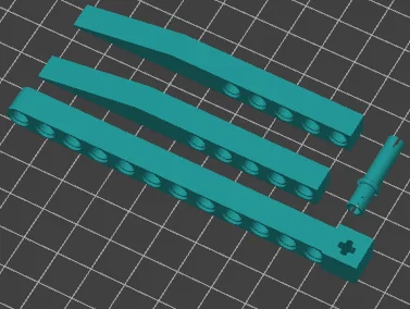 Bộ khung lắp ghép kiểu LEGO Technic đa năng cho trưng bày - Image 2