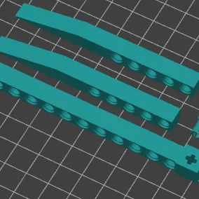 Bộ khung lắp ghép kiểu LEGO Technic đa năng cho trưng bày