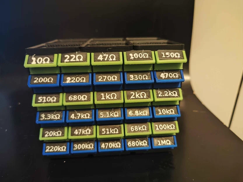 Ngăn kéo mini Gridfinity lưu trữ điện trở chuyên nghiệp - Image 2