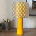 Đèn Bàn Retro - Chụp Đèn Họa Tiết Bong Bóng với Đế Cổ Điển - Thumbnail 1