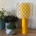 Đèn Bàn Retro - Chụp Đèn Họa Tiết Bong Bóng với Đế Cổ Điển - Thumbnail 5