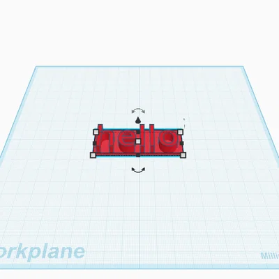 Mô hình chữ Hello dùng để kiểm tra máy in 3D (STL File)
