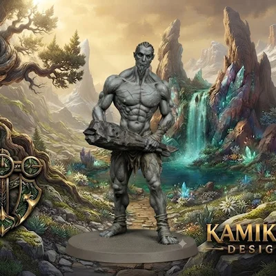 Mô hình Stone Giant cho game RPG
