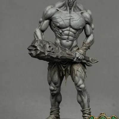 Mô hình Stone Giant cho game RPG