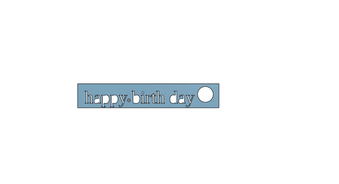 Móc khóa Happy Birthday in 3D – Món quà sinh nhật đầy ý nghĩa - Image 1