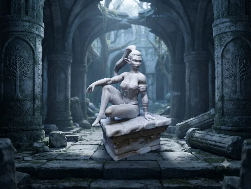 Mô hình Nàng Elf Ngồi (Seated Elf) - Image 1