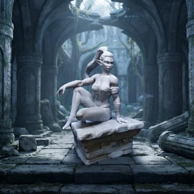 Mô hình Nàng Elf Ngồi (Seated Elf)