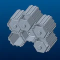 Hệ thống kệ treo tường dạng tổ ong (Modular honeycomb wall organizer) - Thumbnail 3