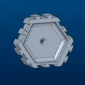 Hệ thống kệ treo tường dạng tổ ong (Modular honeycomb wall organizer) - Thumbnail 6