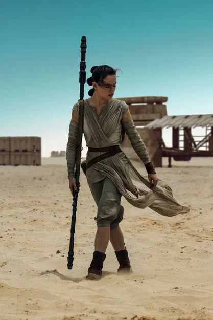 Mô hình 3D Rey Star Wars - Thiết kế chi tiết cho fan hâm mộ - Image 2