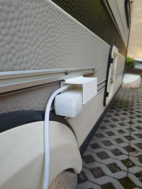 Giá treo ổ cắm điện 3D cho thanh ray Kederrail trên xe Camper - Image 1