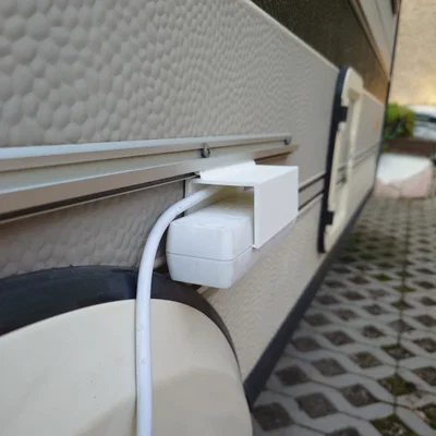 Giá treo ổ cắm điện 3D cho thanh ray Kederrail trên xe Camper