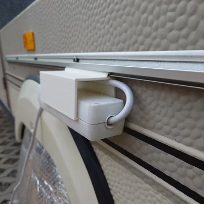 Giá treo ổ cắm điện 3D cho thanh ray Kederrail trên xe Camper