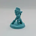 Mô hình Goblin cầm giáo FDM không cần support - Thumbnail 1