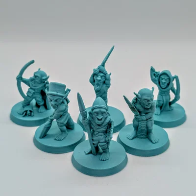 Mô hình Goblin cầm giáo FDM không cần support