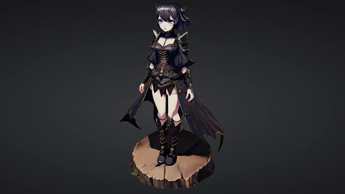 Mô hình Anime Gothic 01: Tượng trang trí phong cách Nhật Bản sắc nét - Image 1