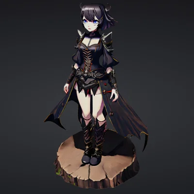 Mô hình Anime Gothic 01: Tượng trang trí phong cách Nhật Bản sắc nét