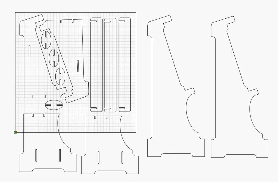Chân đế cắt laser cho Lego 75192 Millennium Falcon - Image 3