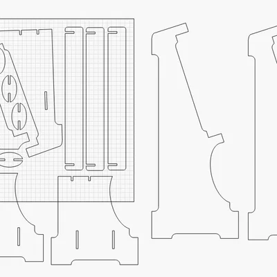 Chân đế cắt laser cho Lego 75192 Millennium Falcon