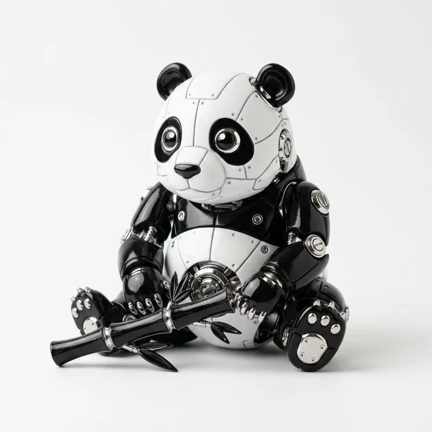 Bộ sưu tập RoboPets [Bởi Yamsaso Design] - Mô hình Robo-Panda - Image 1