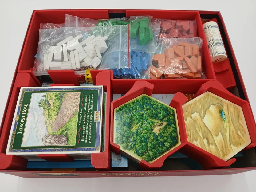 Bộ khay đựng Settlers of Catan - Gộp 5 hộp game vào còn 2 hộp - Image 1
