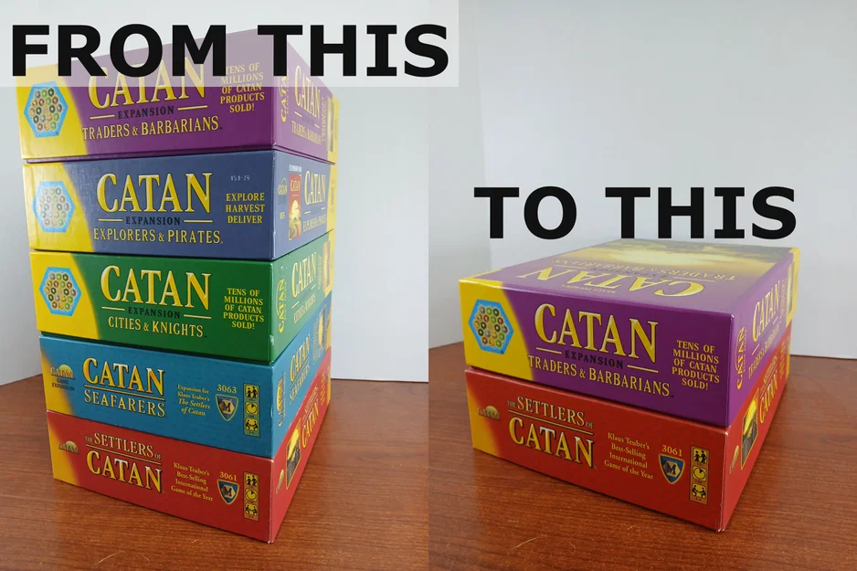 Bộ khay đựng Settlers of Catan - Gộp 5 hộp game vào còn 2 hộp - Image 14