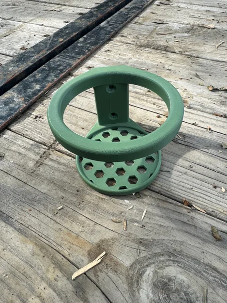Giá để cốc gắn thuyền câu (Jon boat cup holder) in 3D siêu bền - Image 1
