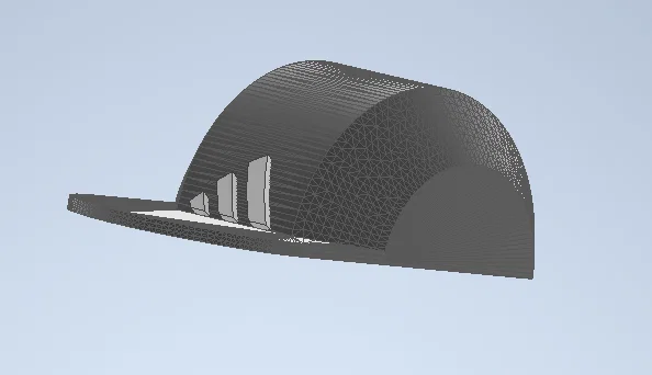 Mô hình 3D nón kết cho manocanh phong cách adidas - Image 1