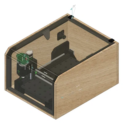 Bộ khung bao và hộp linh kiện điện tử cho máy E3CNC