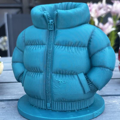 Mô hình áo khoác phao (Winter Jacket) trang trí in 3D độc đáo