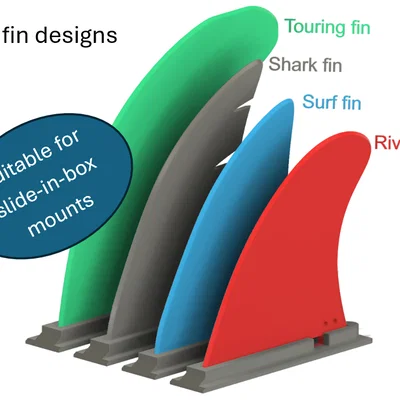 Sup fin - Mẫu vây gắn kiểu trượt (Slide-in) cho ván SUP