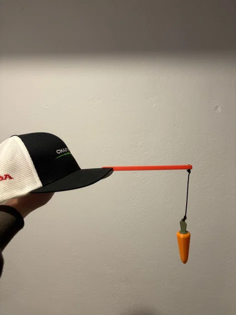 Phụ kiện nón hình củ cà rốt in 3D (Carrot Lure Cap Attachment) - Image 1