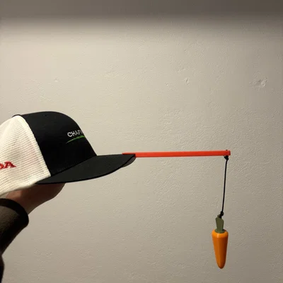 Phụ kiện nón hình củ cà rốt in 3D (Carrot Lure Cap Attachment)