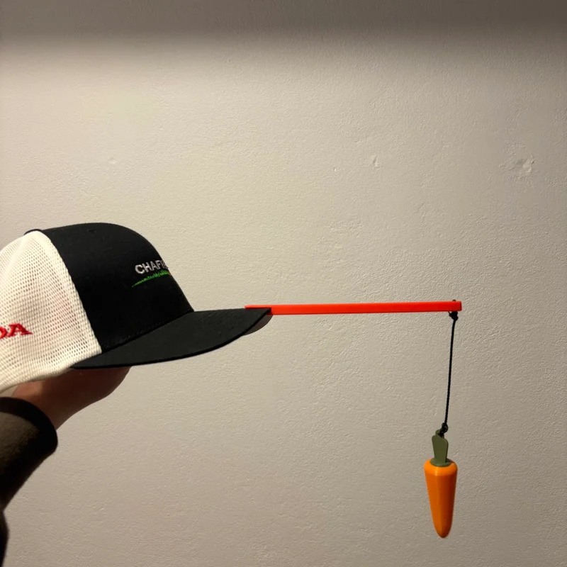 Phụ kiện nón hình củ cà rốt in 3D (Carrot Lure Cap Attachment)