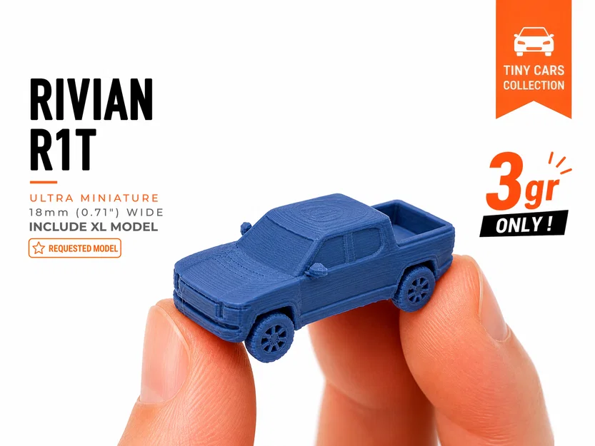 Mô hình Tiny Rivian R1T - Bộ sưu tập Mini Cars - Image 1
