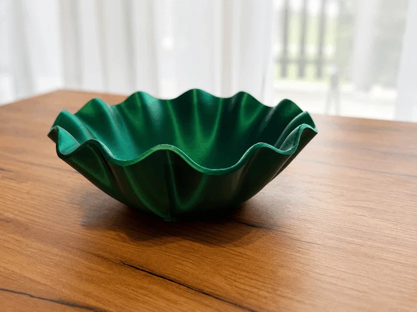 Bát trang trí 3D hiện đại thiết kế gợn sóng (Wavy Bowl) - Image 1