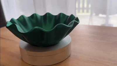 Bát trang trí 3D hiện đại thiết kế gợn sóng (Wavy Bowl) - Image 3