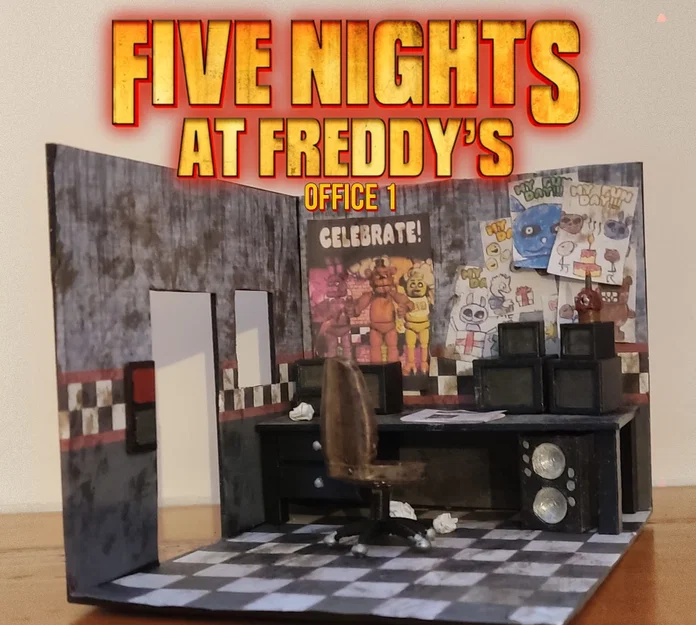 FNAF 1 Office - Mô hình văn phòng Five Nights At Freddy's - Image 1