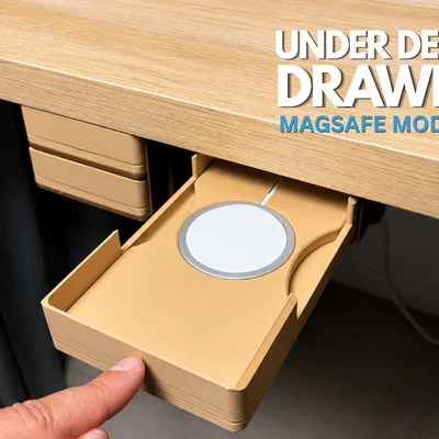 Ngăn kéo dưới bàn dạng lắp ghép | Mô-đun MagSafe | Khóa nhấn-nhấn