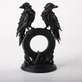 Cổng Rune Song Quạ (Twin Raven Rune Gate) - Tượng Decor Bắc Âu - Thumbnail 2