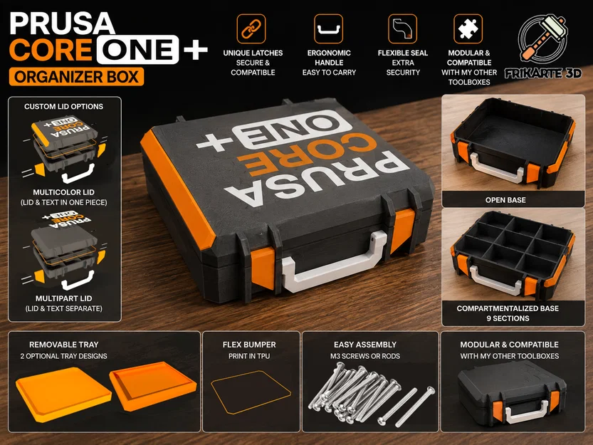 Prusa Core One + Organizer Box - Image 1
